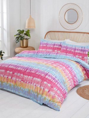 Rapport Home Tie Dye Cotton Duvet Set By Rapport from B&Q