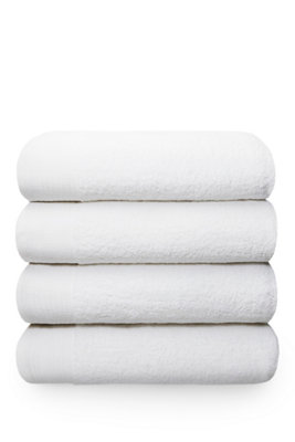 Rapport Home Chatsworth Pure Cotton Super Sheet Towel White from B&Q