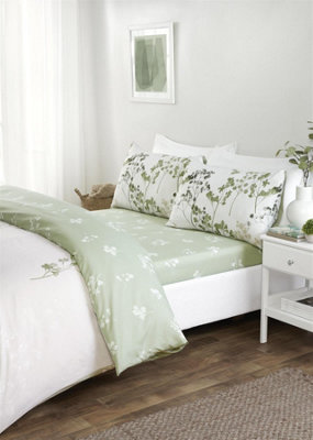 Rapport Shadow Multi Floral Design Duvet CoverFitted Sheet And Pillow Case from B&Q
