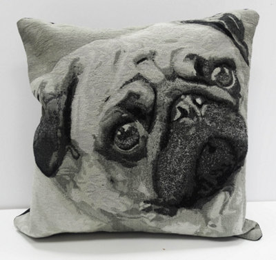 Rapport Home Pug Face Cushion Cover 43X43 Multi from B&Q