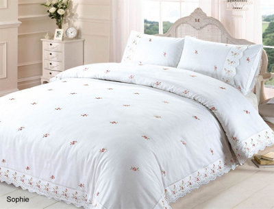 Rapport Sophie Laced Classical Duvet Cover Set from B&Q