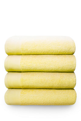 Rapport Home Chatsworth Pure Cotton Super Sheet Towel Yellow from B&Q