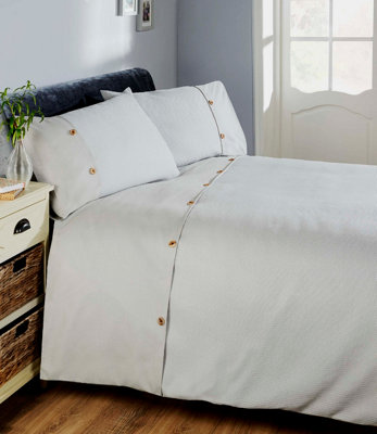 Rapport Home Waffle Duvet Set With Pillowcase from B&Q