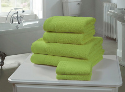 Rapport Home Chatsworth Bath Towel Pure Cotton Lime from B&Q