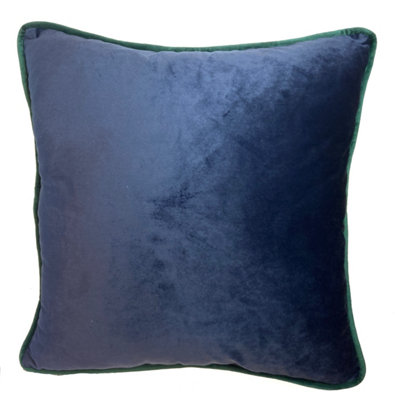 Rapport Home Piped Velvet Cushion Cover (43X43) from B&Q
