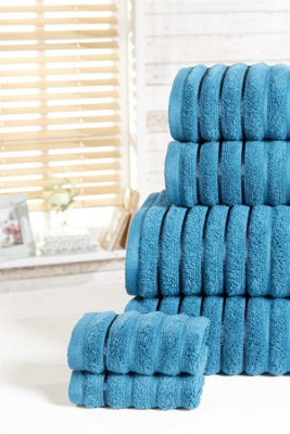 Rapport Luxury Ribbed 6 Piece Towel Bales from B&Q
