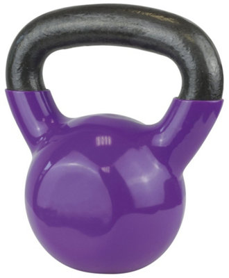 BH Fitness Urban Fitness Cast Iron Kettlebell 4Kg Purple from B&Q
