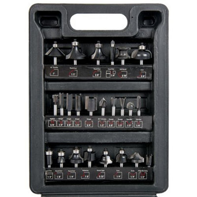 Trend Set/Ss24x1/4Tc 24 Piece Router Cutter Starter Bit Set 1/4In Shank
