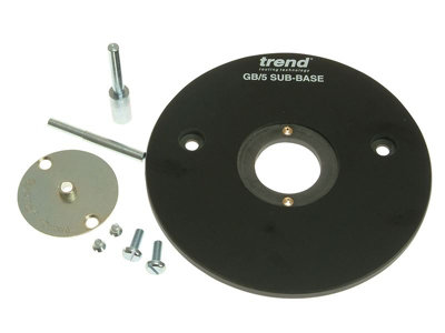 Trend Gb/5 Sub Base Bush + Pins For Dewalt Dw620 Dw625Ek Makita Rp0910 Bosch Elu from B&Q