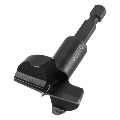 Trend Snap/mb/35Tc Snappy Fit 35mm Kitchen Cabinet Door Round Euro Hinge Cutter from B&Q