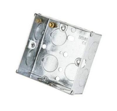 Niglon Es1 1 Gang Metal Box 35mm (Pack Of 10) from B&Q