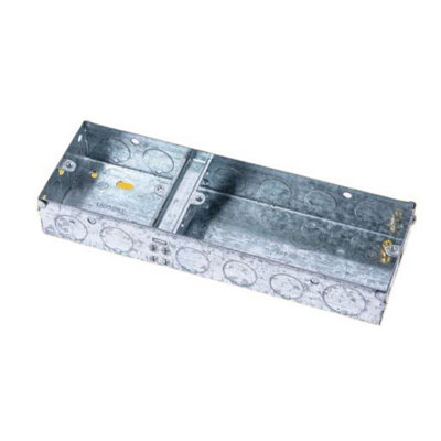 Niglon Des2/1 2+1Gang Switch &Socket Box 35Mm (Pack Of 10) Size 10