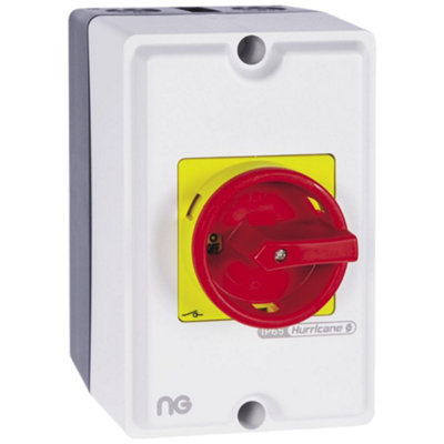 Niglon Is254 25A Rotary Isolator 4 Pole Ip65 from B&Q