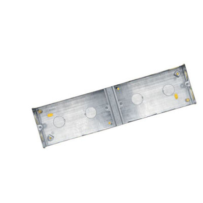 Niglon Des22 2X2 Gang Box 35mm Steel (Pack Of 10) from B&Q