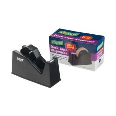Ultratape 25mm Desk Dispenser Super ValueBlack from B&Q