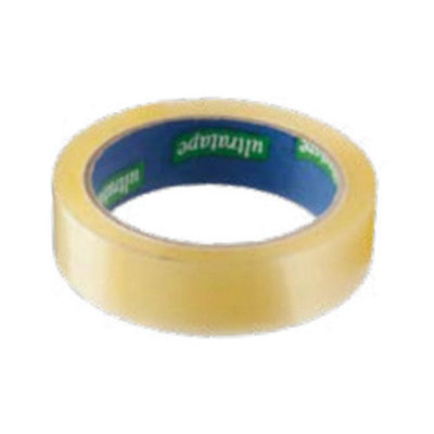 Ultratape 25mm X 66M Clear Tape Plain Core72 from B&Q