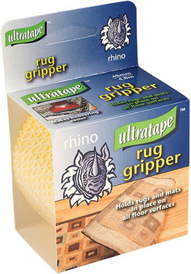 Ultratape Rug Gripper TapeHolds RugsMats In Place On All Floor Surfaces from B&Q