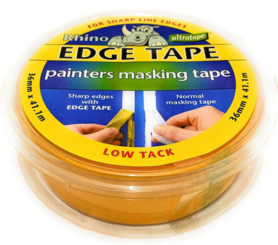 Ultratape 36mm X 41.1M Edge Masking TapeYellowRhino6 from B&Q