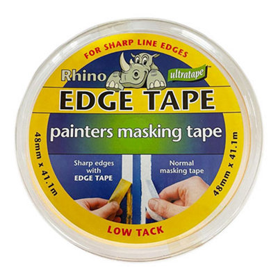 Ultratape 48mm X 41.1M Edge Masking TapeYellowRhino6 from B&Q