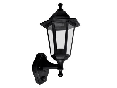 Meridian Lighting Lp60Bpir Six Panel Lantern With Pir 60W Mdnlp60Bpir from B&Q