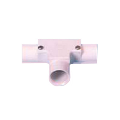 CED 25mm Inspection Tee Pvc Conduits White from B&Q
