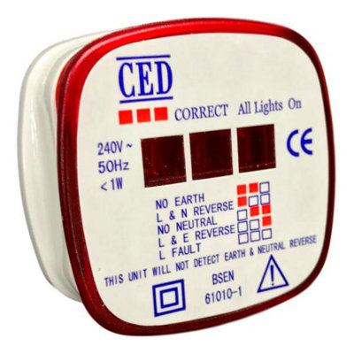 Ced Rmt 13A Plug In Ring Main Plug Socket Tester 5027825500091 - Image 8