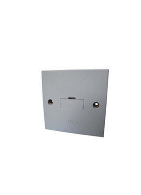 Primaflow 13A Fused Spur Unswitched CedspWhiteCompact 86 X 86 mm from B&Q