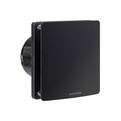Airmaster 4 Inch Extractor Fan With Humidity Panel And Timer FunctionBlack from B&Q