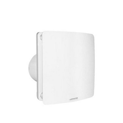 CED 4" 100mm Extractor Fan With Timer & Microwave SensorWhite Glass35Db from B&Q