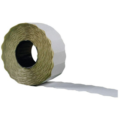 Avery Labels For Labelling Gun 1-Line Permanent White 12X26mm 1500 Per Roll Ref Wp1226 Pack Of 10 from B&Q