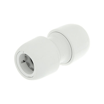 Hep2O Straight Connector White 22mm Hd1/22W from B&Q