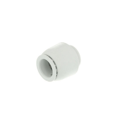 Hep2O Demountable Stop End White 22mm Hd62/22W from B&Q