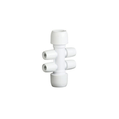 Hep2O 4 Port All Socket Manifold White 22X10mm Hx94B/22W from B&Q