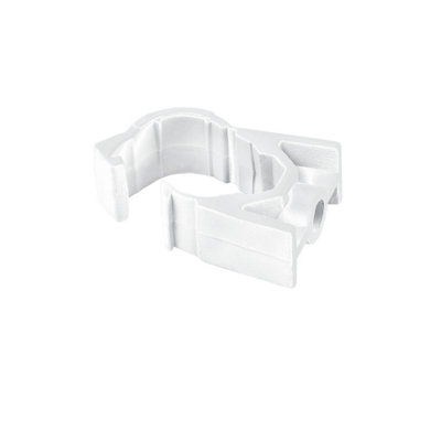 Hep2O 15mm Plastic Screw-In Pipe Clip White Hx85/15W from B&Q