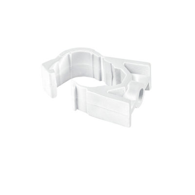 Hep2O 22mm Plastic Screw-In Pipe Clip White Hx85/22W from B&Q