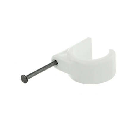 Hep2O 22mm Cable Pipe Clips White Hx65/22W from B&Q