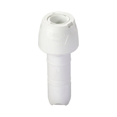 Hep2O Keyless Socket Reducer 15X10mm Pushfit/spigot White Plastic Plumbing Fitting Kl2-15 from B&Q