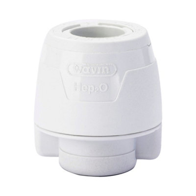 Hep2O Keyless Demountable Pipe End Cap 28mm White Plastic Plumbing Fitting Kl62-28 from B&Q