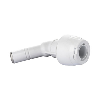 Hep2O G5 Elbow 45 Spigot 10mm Pushfit/spigot White Plastic Plumbing Fitting Kl8-10 from B&Q