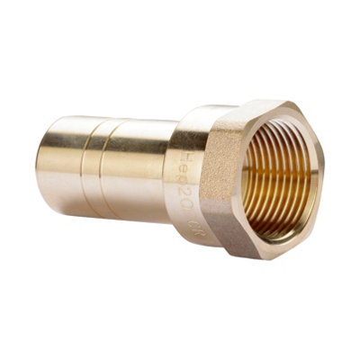 Hep2O Keyless Brass Adaptor 22mmx3/4" Spigot/ Female White Plastic Plumbing Fitting Kl30-22 from B&Q