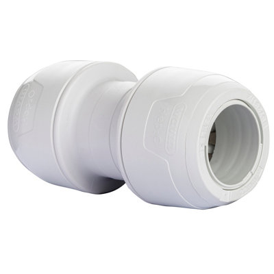 Hep2O Keyless Straight Connector 22mm White Plastic Plumbing Fitting Kl1-22 from B&Q