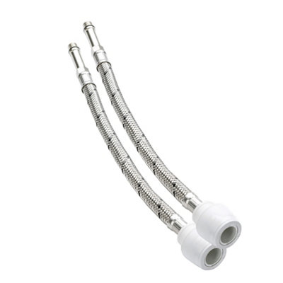 Hep2O Keyless Pair Flexi Monobloc 15mmxm10 300mm White Plastic Plumbing Fitting Kl125F-15 from B&Q