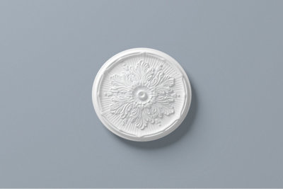 Yes-Online Ceiling Rose Resin Strong Lightweight Design Easy Fix 54Cm  Diameter Paintable from B&Q
