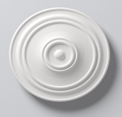 Yes-Online Ceiling Rose Julia Resin Lightweight Mould Easy To Fix 56Cm  Diameter Paintable from B&Q