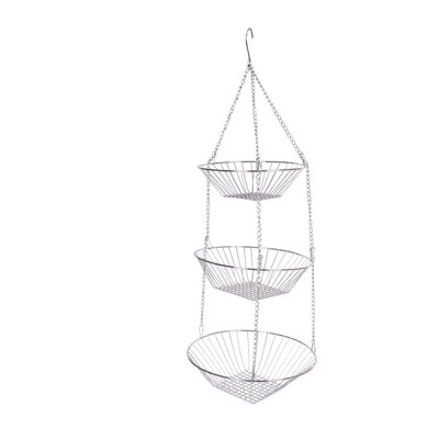 Kitchencraft Three Tier Hanging Vegetable / Fruit Basket from B&Q