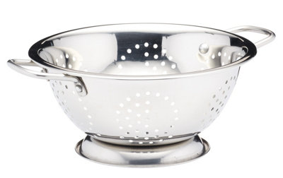 Kitchencraft Silver Stainless Steel Handled Colander Dishwasher Safe 24Cm Gift Boxed from B&Q