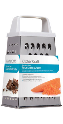 Kitchencraft Stainless Steel 14Cm Four Sided Box Grater from B&Q