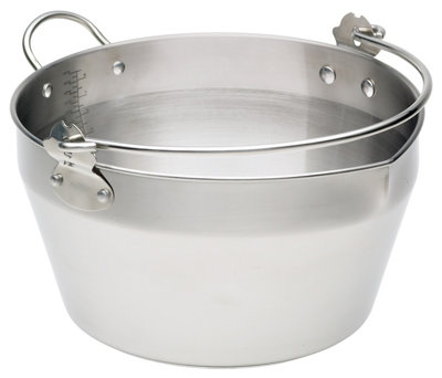 KitchenCraft Home Made Stainless Steel Maslin Pan With Handle9L from B&Q