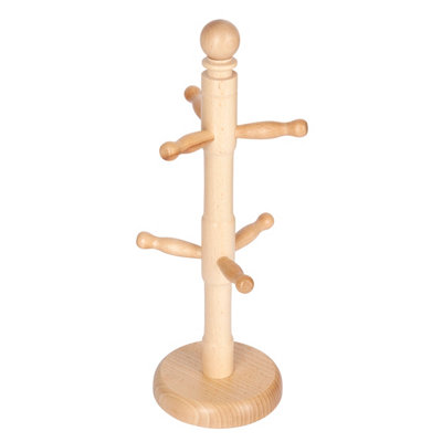 Kitchencraft Beech Wood Mug Tree from B&Q