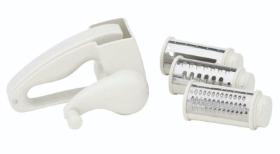 Kitchencraft Plastic Rotary Grater Mill With Three Blades from B&Q
